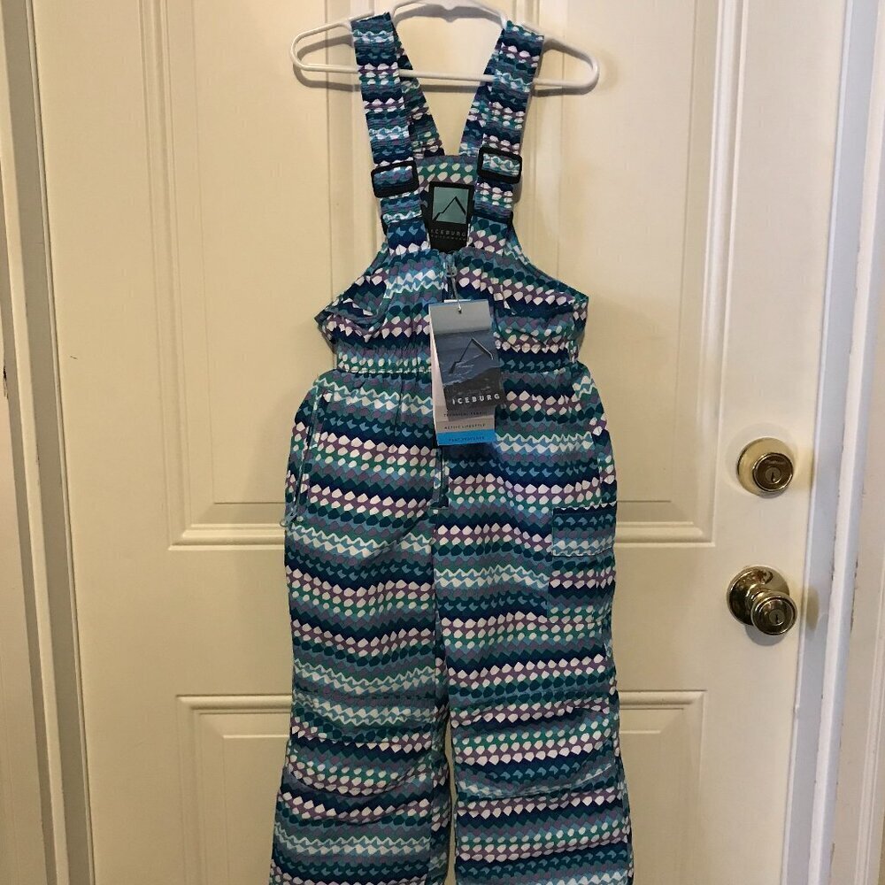 NEW Iceburg Outerwear Nunu Bib pant coveralls. Size 3T  Snow, ski.  with tags